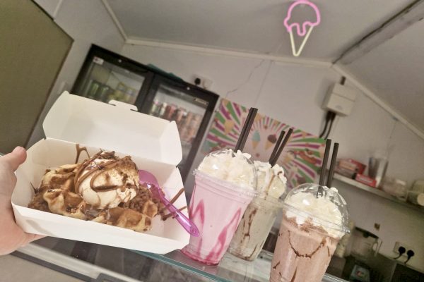 Waffles and Ice cream